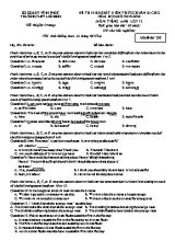 Đề thi khảo sát kiến thức chuẩn bị cho năm học mới môn Tiếng Anh Lớp 12 - Mã đề 238 - Năm học 2019-2020 - Trường THPT Liễn Sơn